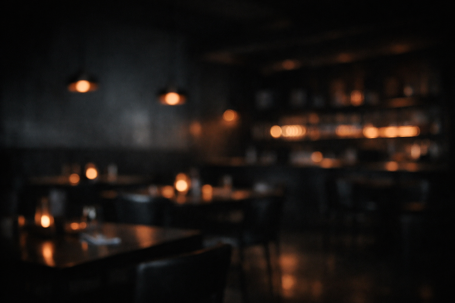 Atmospheric restaurant interior